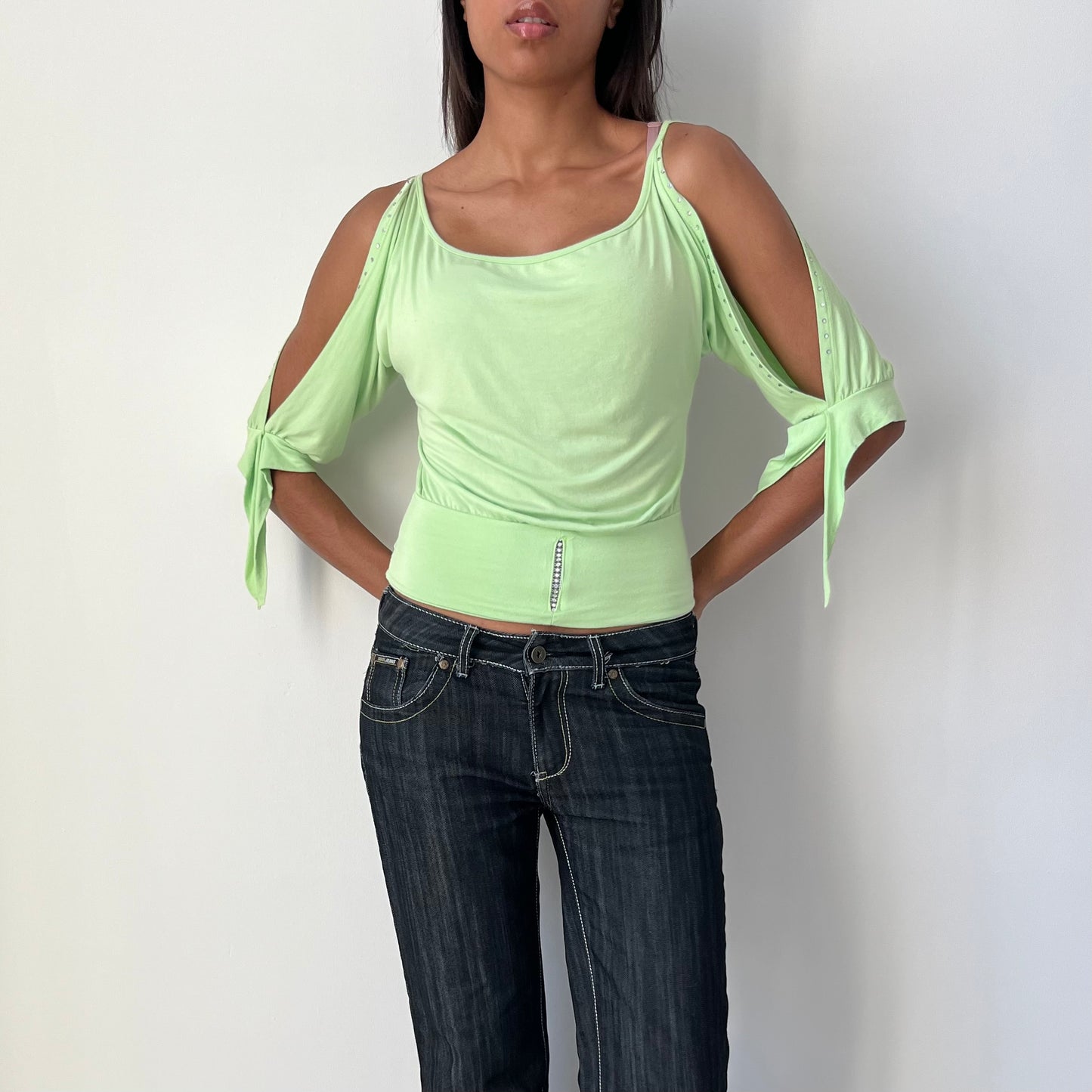 Three Quarter Sleeved Top - Size S