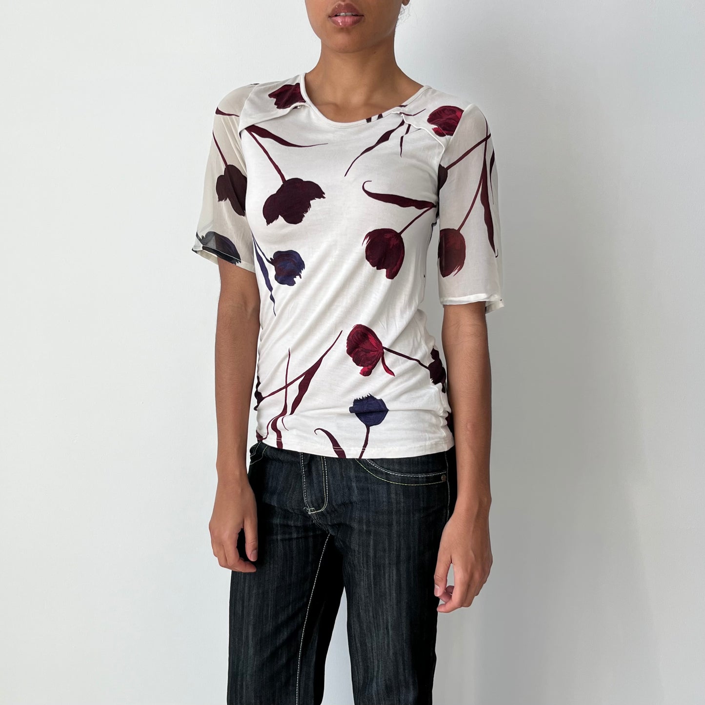 Three Quarter Sleeve Blouse - Size S