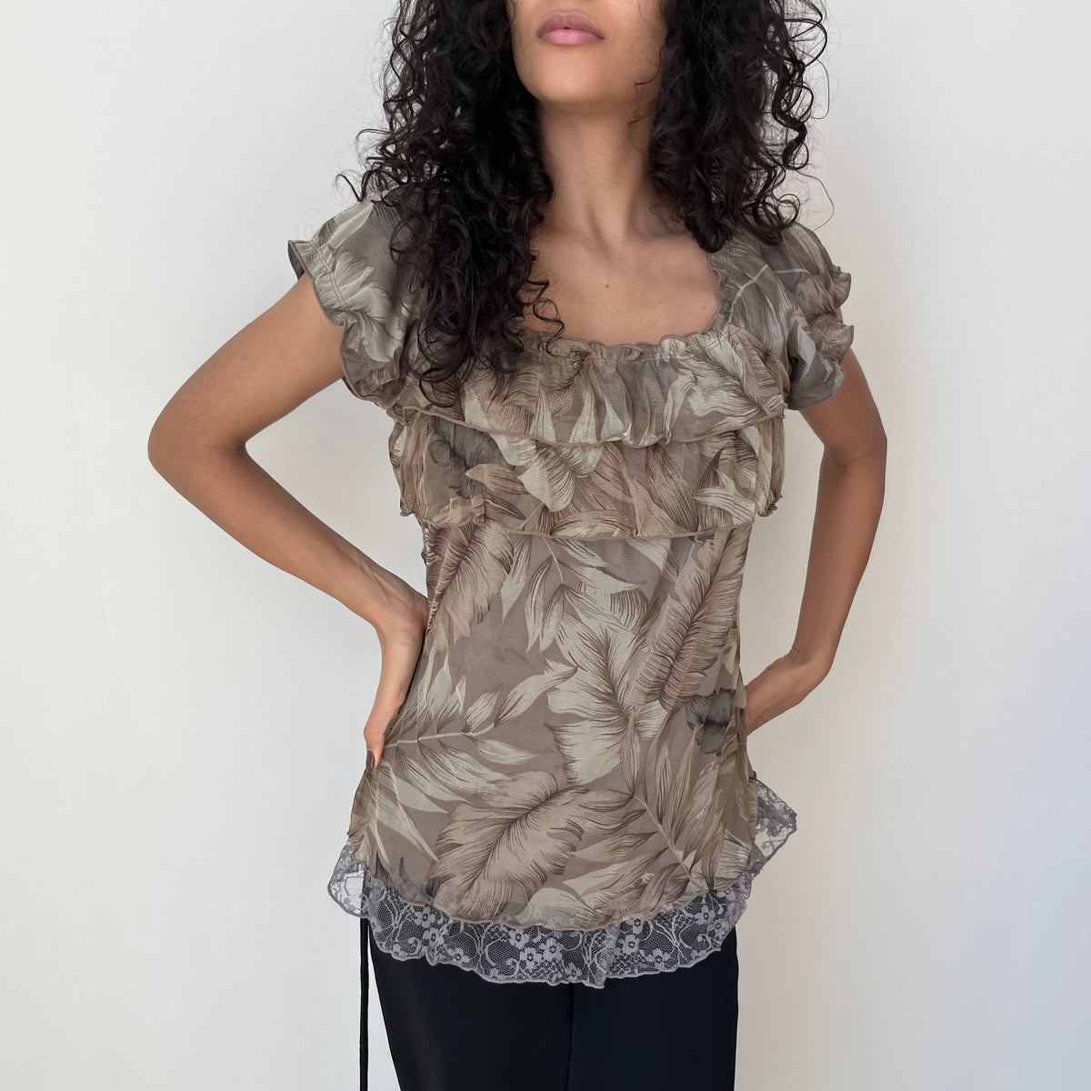 Short Sleeved Blouse - Size M/L
