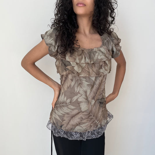 Short Sleeved Blouse - Size M/L