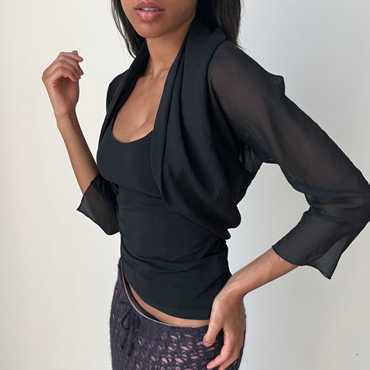 Mesh Sleeve Bolero - Size S