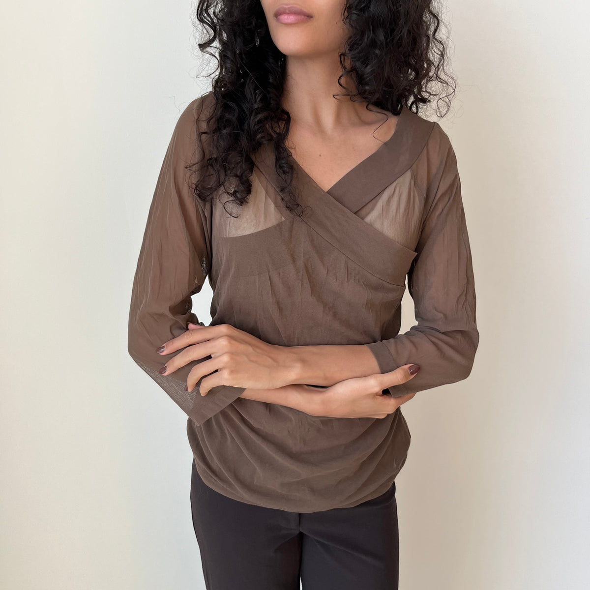 Cross Over Blouse - Size M