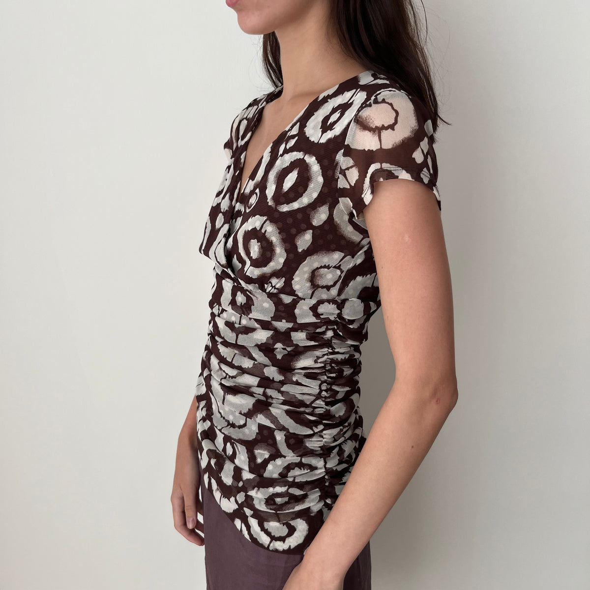 Mesh Cross Over Top - Size S