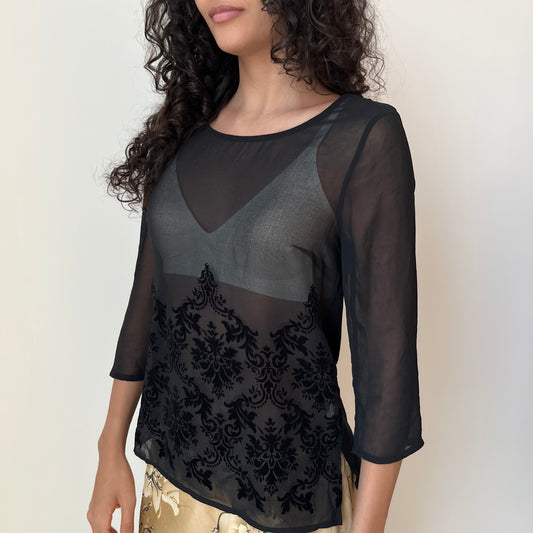 Mesh Blouse - Size S