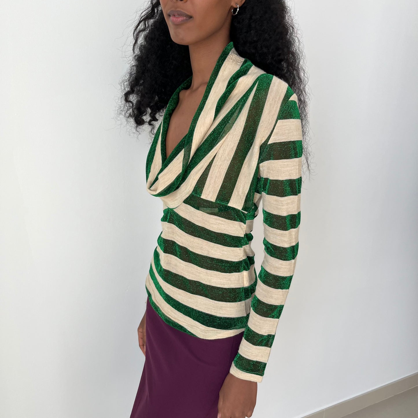 Cowl Neck Top - Size S