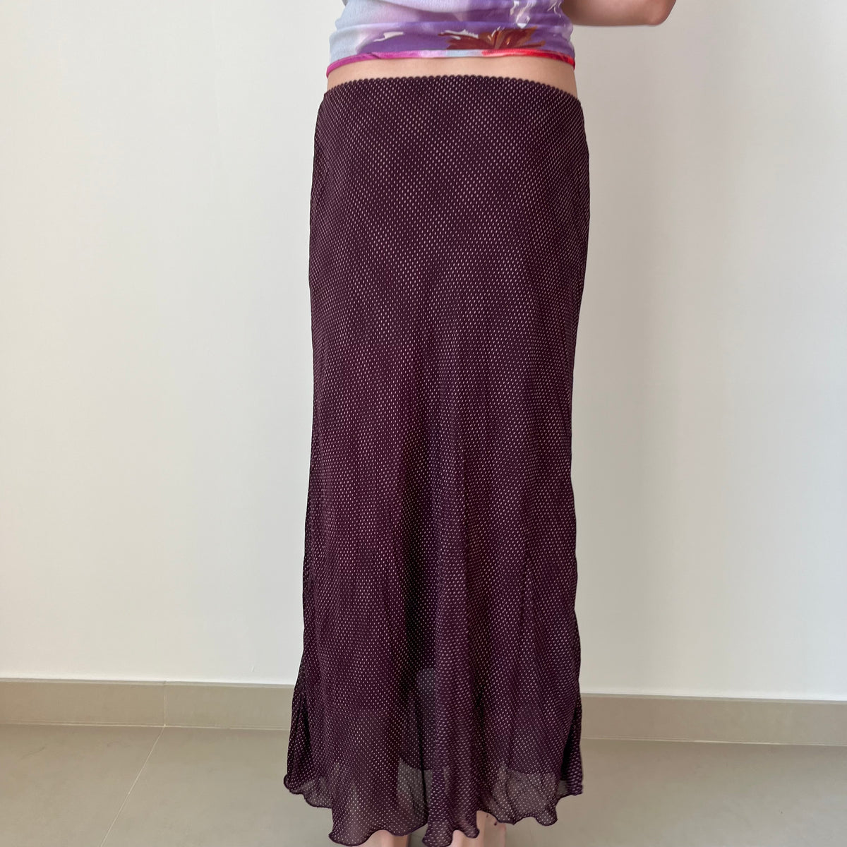 Mesh Maxi Skirt - Size S
