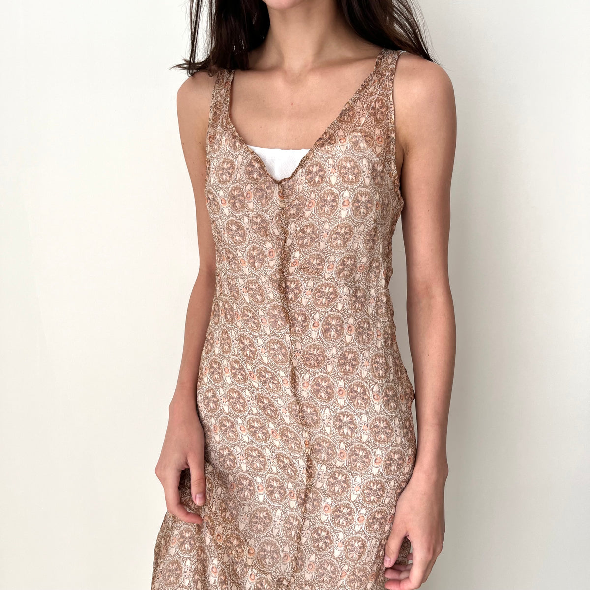 Mesh Overlay Dress - Size M