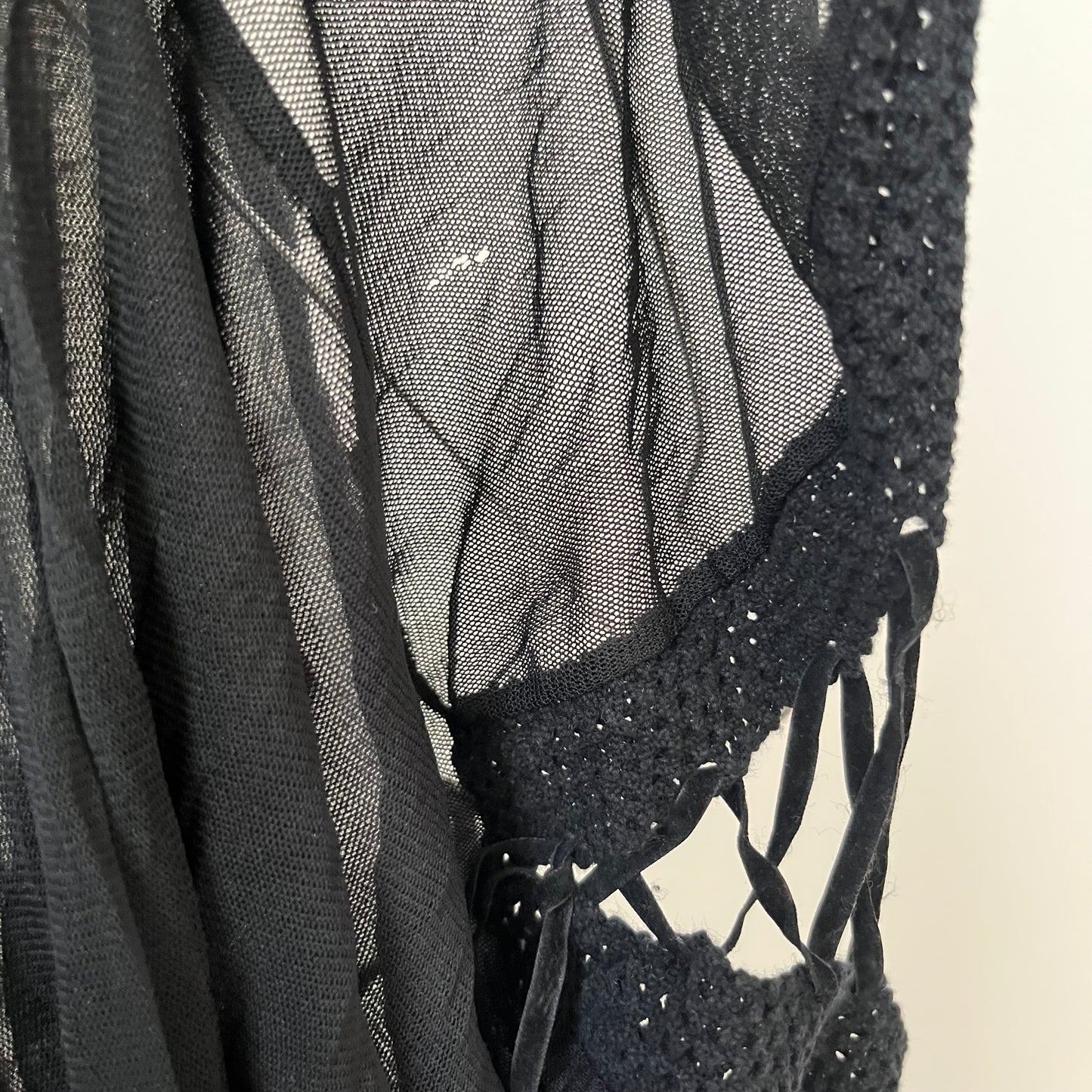 Mesh Long Sleeved Top - Size M