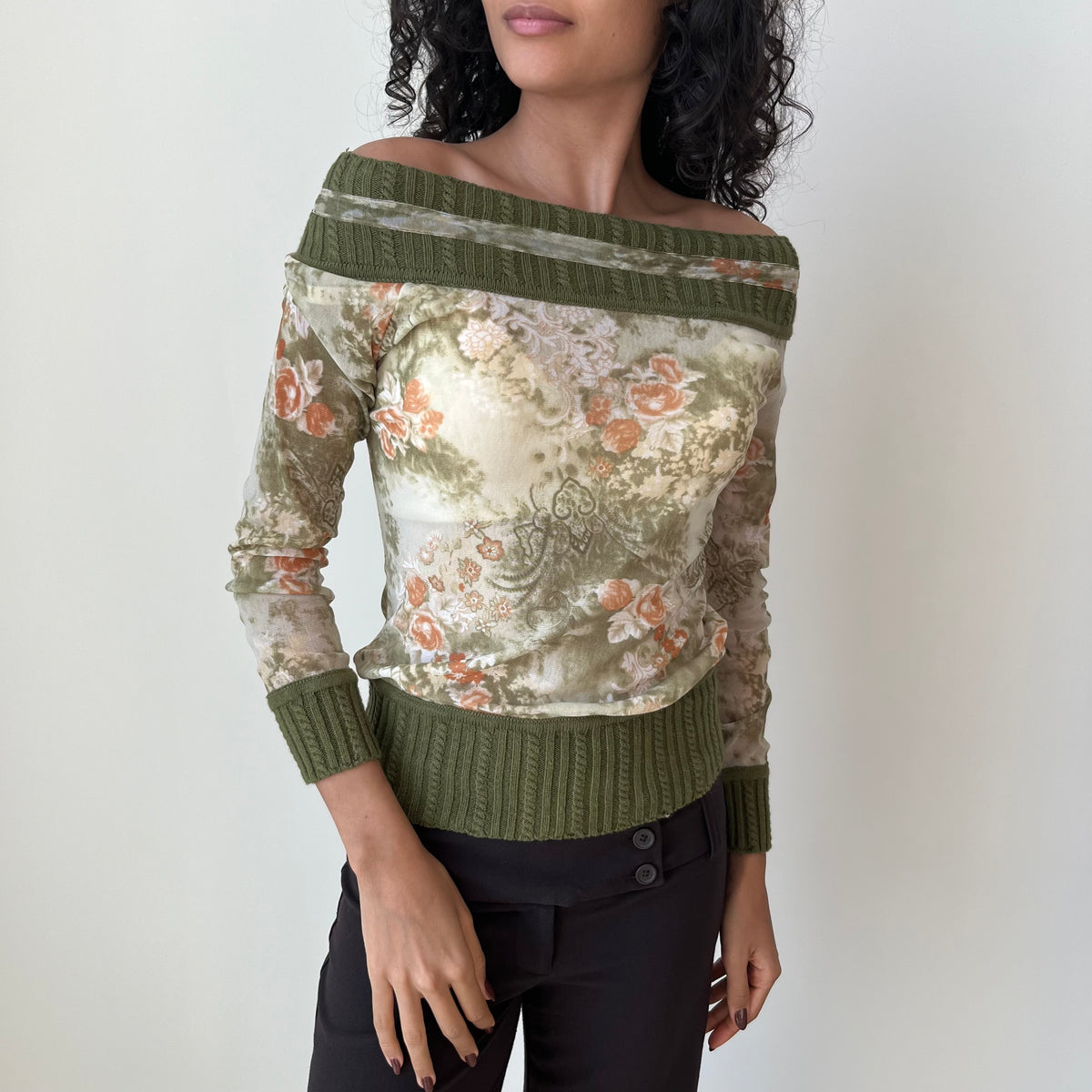 Mesh Knit Top - Size S