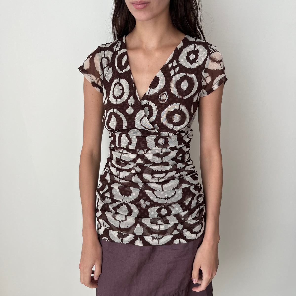 Mesh Cross Over Top - Size S