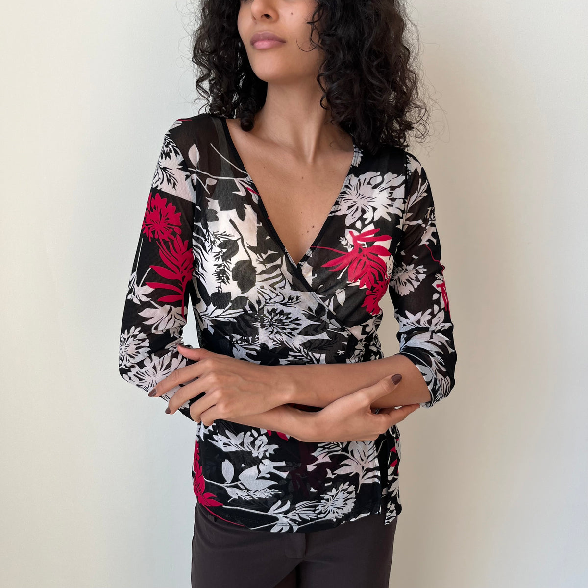 Cross Over Blouse - Size S