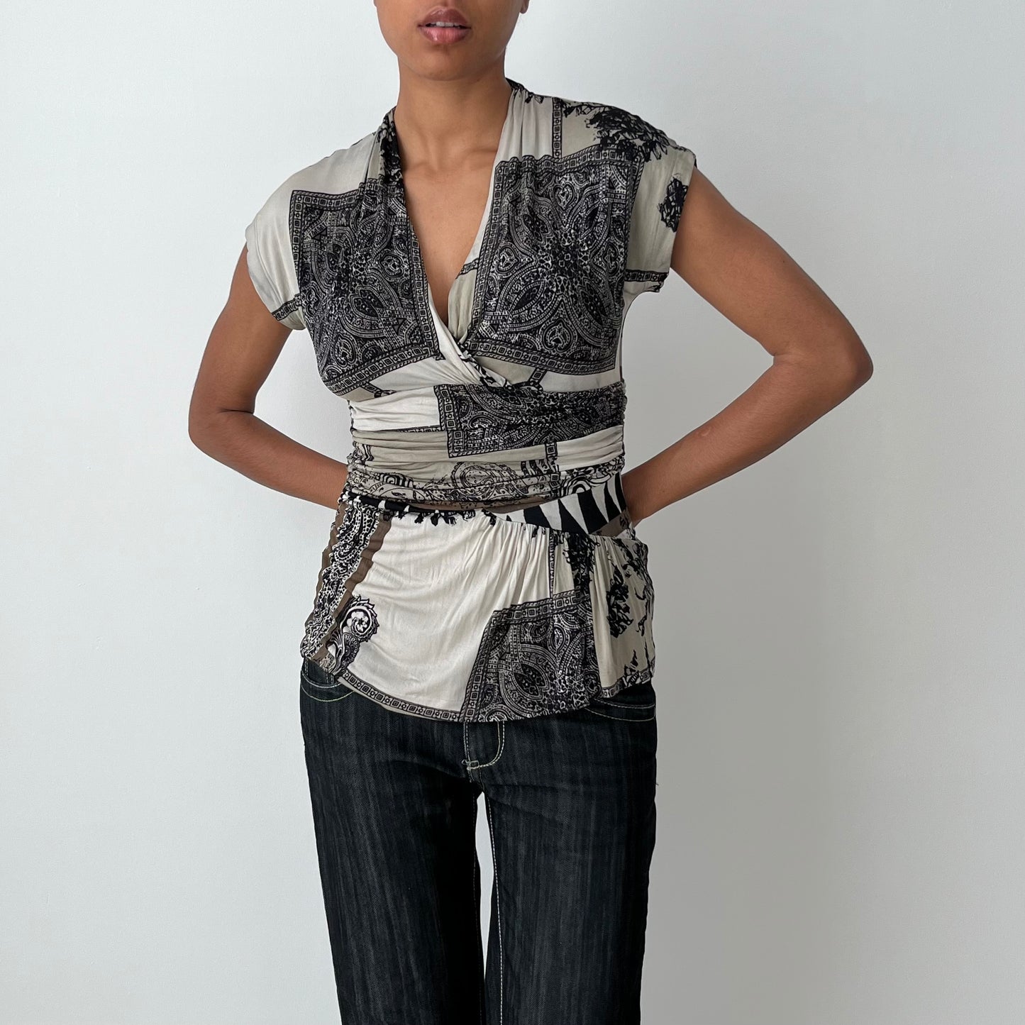 Short Sleeved Blouse - Size M