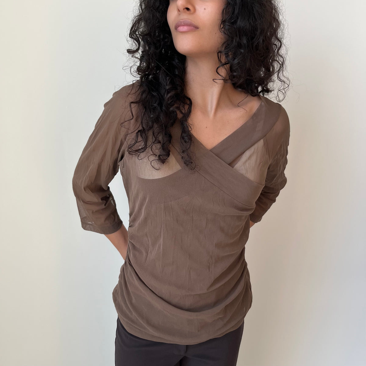 Cross Over Blouse - Size M