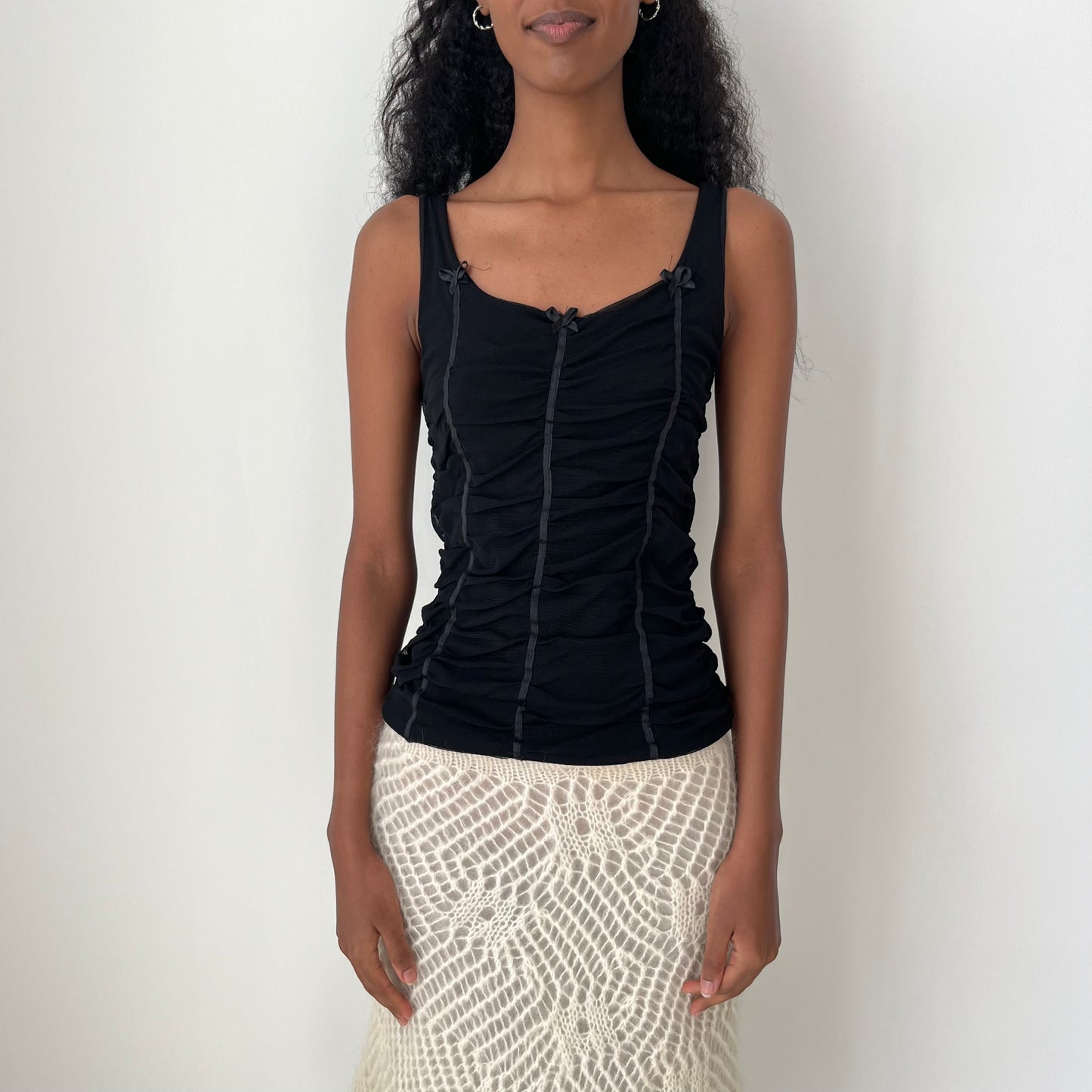 Mesh Panelled Top - Size M