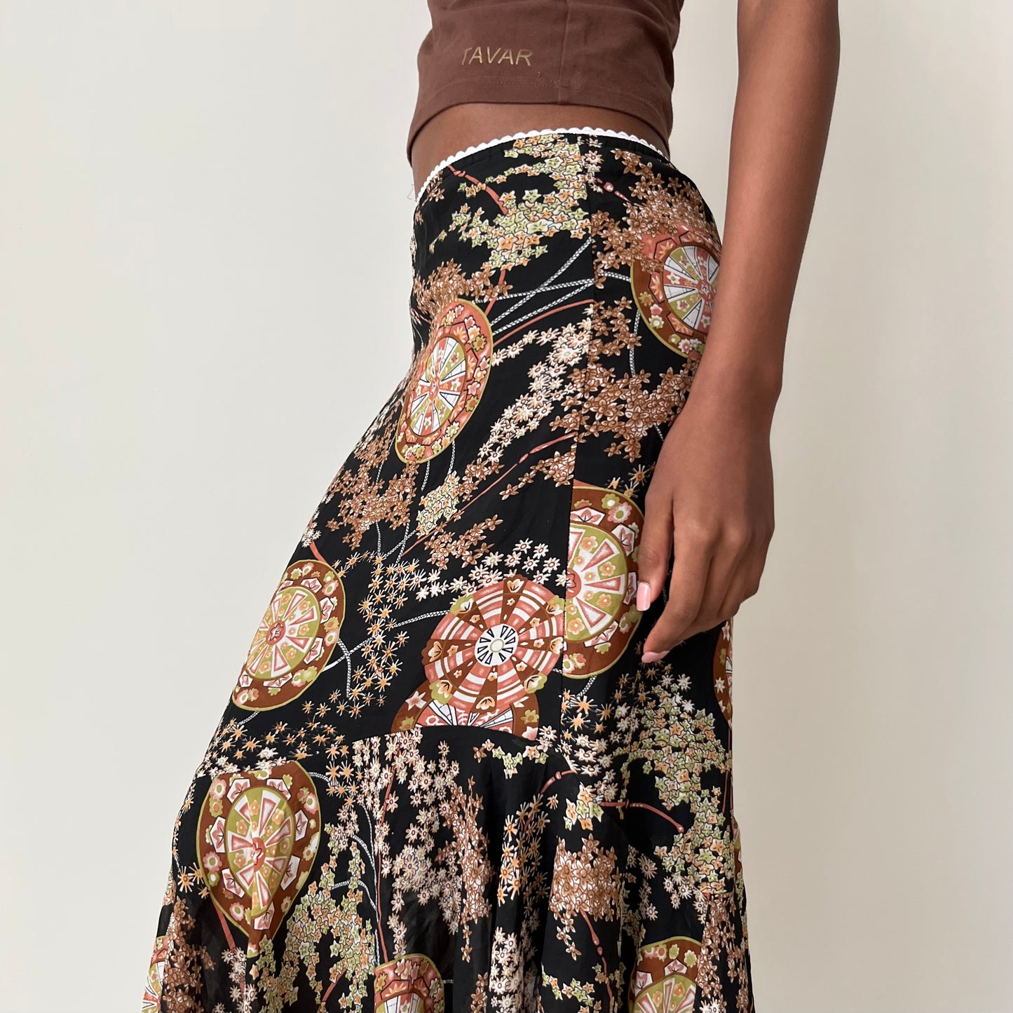 Mesh Midi Skirt - Size S
