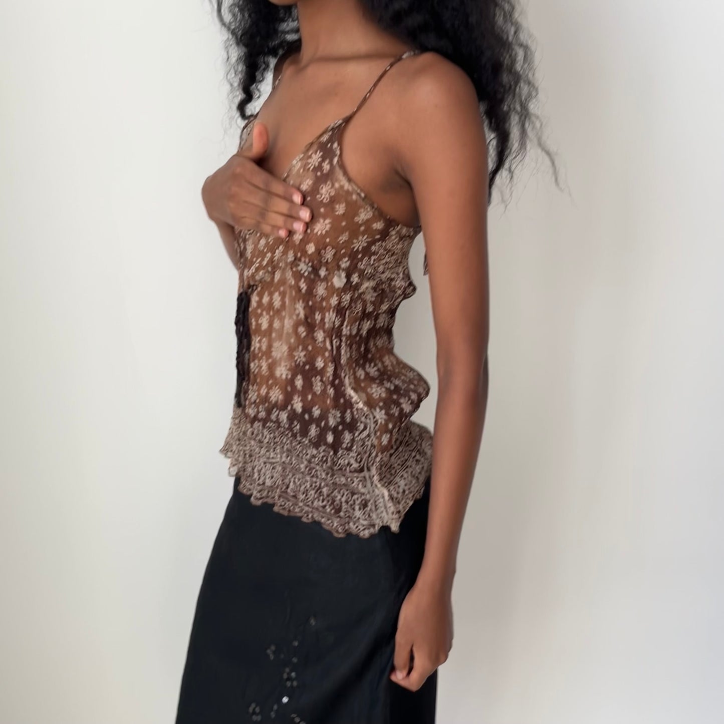 Silk Cami Top - Size S