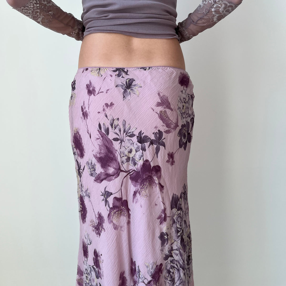 Silk Maxi Skirt - Size S
