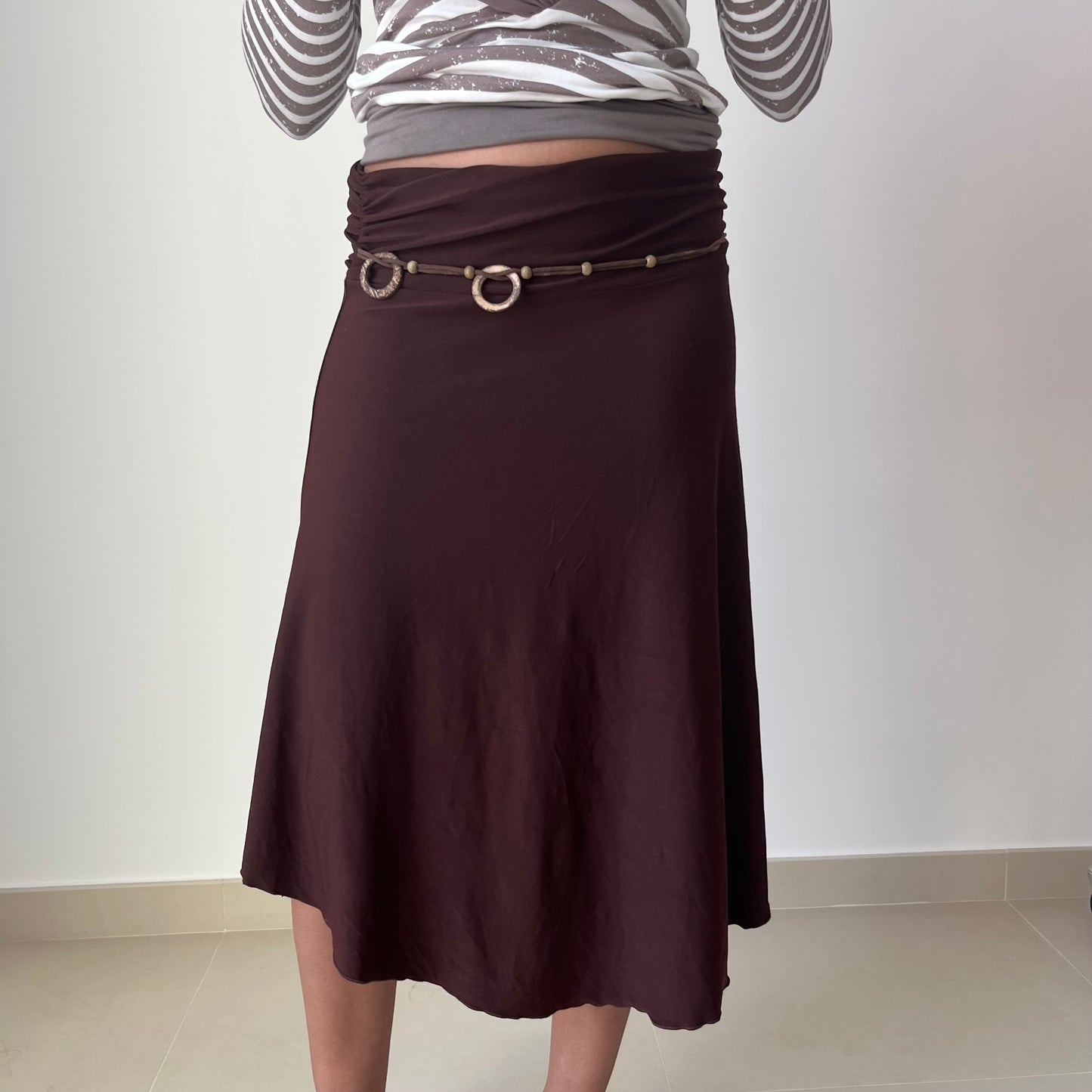 Asymmetric Midi Skirt - Size M