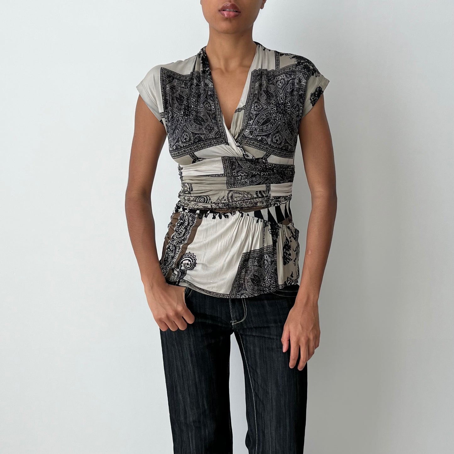 Short Sleeved Blouse - Size M
